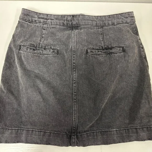 We The Free Black Button Front Super High Waisted Size 28 Regular Skirt - Picture 5 of 5